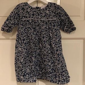 Girls floral 3/4 sleeve dress 12-24mo